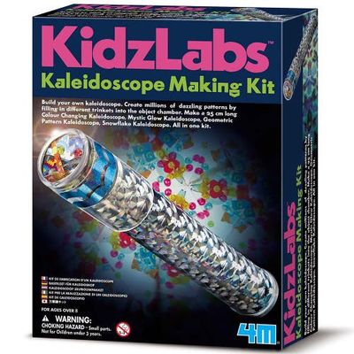 4M 4M Kidzlabs Kaleidoscope Kit Diy Optical Light Toy