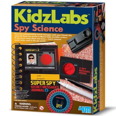 4M 4M KidzLabs Spy Science, Assemble A Secret Messages Journal, Kids 8+