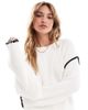 4th & Reckless 4th & Reckless contrast stitch dropped shoulder sweater in cream-White - 1