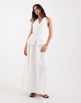 4th & Reckless 4th & Reckless cotton floaty maxi skirt in white - part of a set