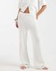 4th & Reckless 4th & Reckless cotton rich crochet knit wide leg beach pants in white - part of a set - 2