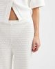 4th & Reckless 4th & Reckless cotton rich crochet knit wide leg beach pants in white - part of a set - 3
