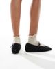 4th & Reckless 4th & Reckless crochet strappy ballet flats in black - 3