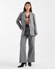 4th & Reckless 4th & Reckless double belt pleat detail wide leg tailored pants in gray - part of a set - 1
