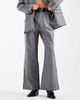 4th & Reckless 4th & Reckless double belt pleat detail wide leg tailored pants in gray - part of a set - 3