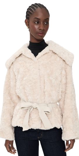 4th & Reckless 4th & Reckless Etienne Faux Fur Jacket Cream