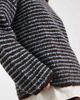 4th & Reckless 4th & Reckless Exclusive wool feel textured wide sleeve crew neck sweater in chocolate & blue stripe-Multi - 2