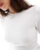 4th & Reckless 4th & Reckless fine knit long sleeve top in white - 3