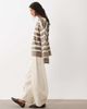 4th & Reckless 4th & Reckless fluffy knit sweater in brown & cream stripe-Neutral - 3