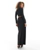 4th & Reckless 4th & Reckless gathered gold tone hardware detail maxi skirt in black - part of a set - 4