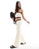4th & Reckless 4th & Reckless knitted contrast beach pants in ecru - part of a set-White - 1