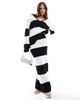 4th & Reckless 4th & Reckless knitted maxi skirt in black and white stripe - part of a set-Multi - 1