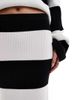 4th & Reckless 4th & Reckless knitted maxi skirt in black and white stripe - part of a set-Multi - 2