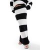 4th & Reckless 4th & Reckless knitted maxi skirt in black and white stripe - part of a set-Multi - 3