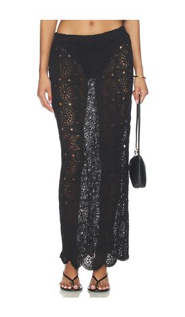 4th & Reckless 4th & Reckless Laurenne Crochet Midaxi Skirt