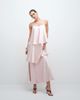 4th & Reckless 4th & Reckless strappy tiered satin cami maxi dress in pink - 1