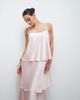 4th & Reckless 4th & Reckless strappy tiered satin cami maxi dress in pink - 3