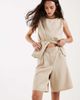 4th & Reckless 4th & Reckless tailored pleat front longline shorts in beige - part of a set-Gray - 1
