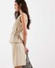 4th & Reckless 4th & Reckless tailored pleat front longline shorts in beige - part of a set-Gray - 3