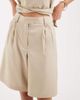 4th & Reckless 4th & Reckless tailored pleat front longline shorts in beige - part of a set-Gray - 4