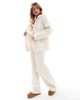 4th & Reckless 4th & Reckless wool mix cable knit longline hoodie in cream - part of a set-White - 4