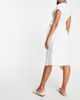 4th & Reckless 4th & Reckless wrap over midi beach summer dress in white stripe - 3
