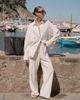 4th & Reckless 4th & Reckless x Luana Barron genevive black embroidery long sleeve beach shirt in off white - part of a set - 2