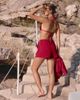 4th & Reckless 4th & Reckless x Luana Barron linen beach short in cherry red - part of a set - 4