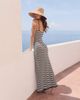 4th & Reckless 4th & Reckless x Luana Barron yvette knit stripe maxi beach dress in cream and black-Multi - 3