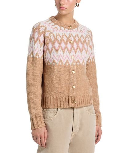 525 525 Fair Isle Cardigan Sweater