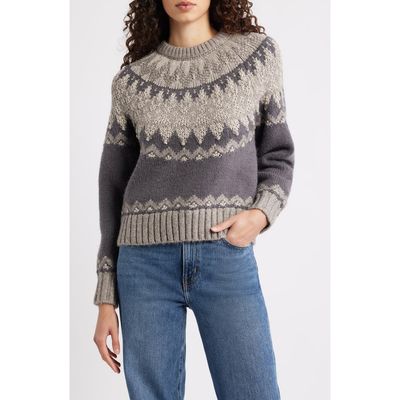 525 525 Lela Fair Isle Raglan Sweater