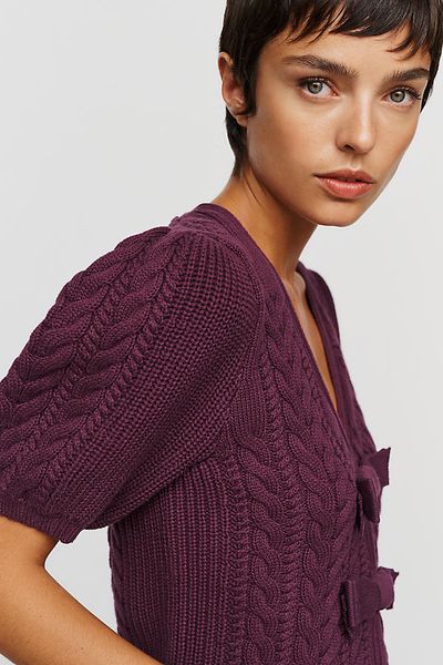 525 Alexandra 100% Cotton Bow Sweater