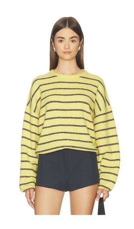 525 America 525 America Kensington Cropped Full Sleeve Pullover Sweater