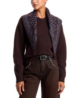 525 America 525 America Lennox High V Pullover with Removable Scarf