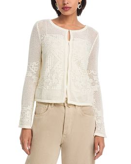 525 America 525 America Marigold Mesh Stitch Sweater Jacket