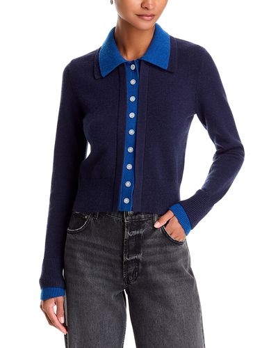 525 America 525 America Priscilla Layered Look Polo Cardigan Sweater