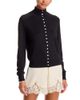 525 America 525 America Saddle Shoulder Mock Neck Cardigan Sweater - 1