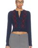 525 America 525 America Serena Intarsia Argyle Cardigan - 1