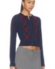 525 America 525 America Serena Intarsia Argyle Cardigan - 2