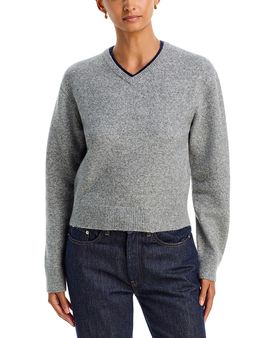 525 America 525 America Sloane High V Neck Sweater