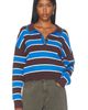525 America 525 America Vera Double Johnny Collar Rugby Stripe Pullover Sweater - 1