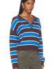 525 America 525 America Vera Double Johnny Collar Rugby Stripe Pullover Sweater - 2