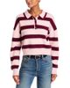 525 America 525 America Vera Double Johnny Collar Rugby Stripe Sweater - 1