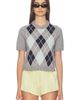 525 America 525 America Veronika Argyle Sweater Tee - 1