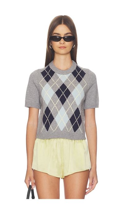 525 America 525 America Veronika Argyle Sweater Tee