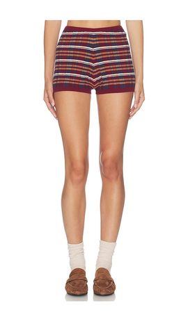 525 America 525 America Walker Plaid Rib Shorts