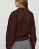 525 America Josephine Faux Suede & Ribbed Knit Bomber Cardigan - 4
