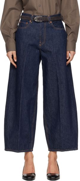 6397 6397 Blue Cropped Roomy Jeans