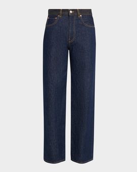 6397 Contrast Waistband Jeans