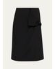 6397 Dog-Ear Wrap Knee-Length Skirt - 1